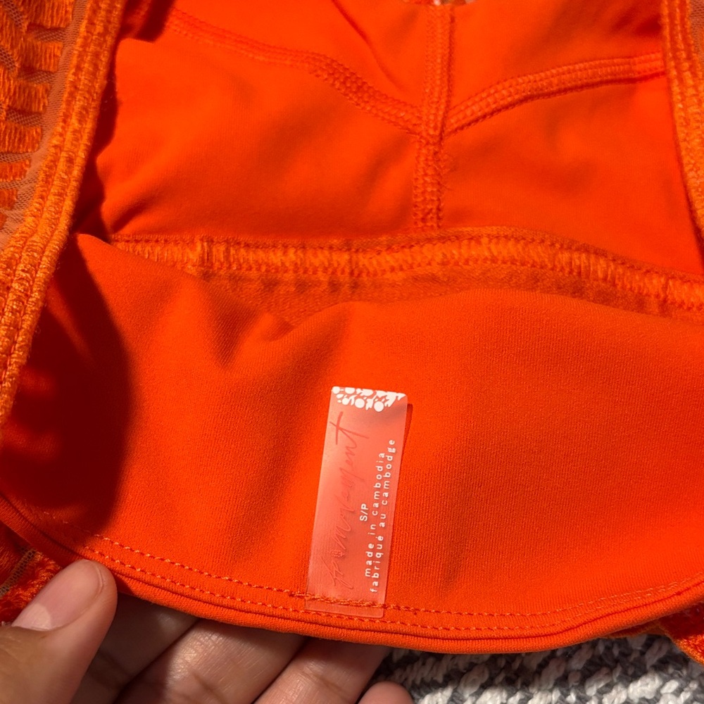 FP Movement by Free People Vibrant Orange Sports Bra - Picture 5 of 6